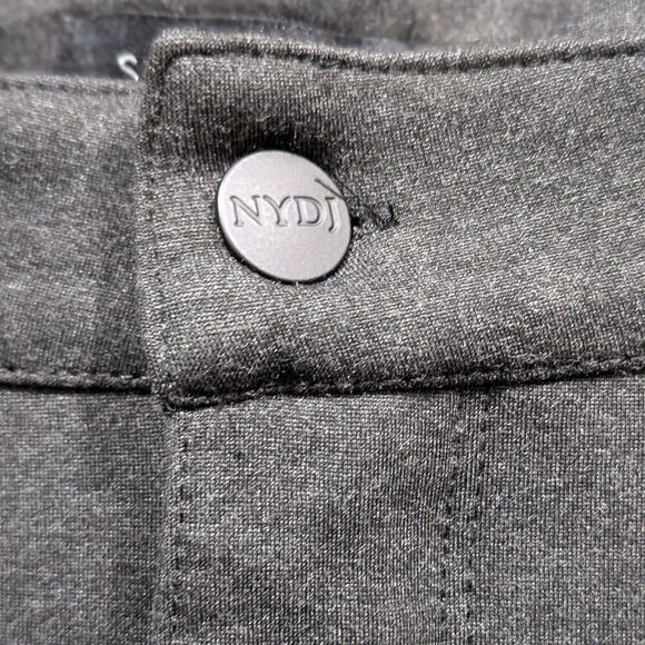 NYDJ Marilyn Straight Sculpt Her Gray Stretch Ponte Knit Cropped Ankle Pants 16 - Picture 9 of 15